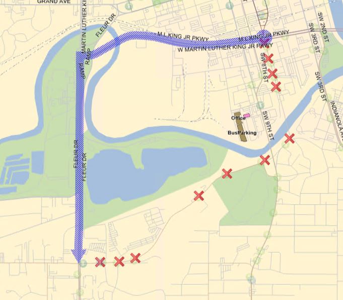 Route 8 Detour 9.12.2024