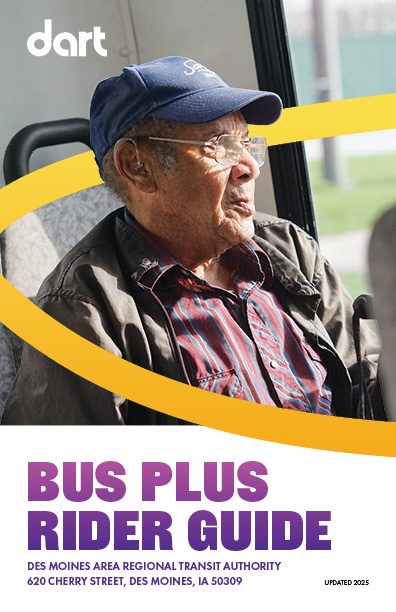 Cover of the bus plus riders guide