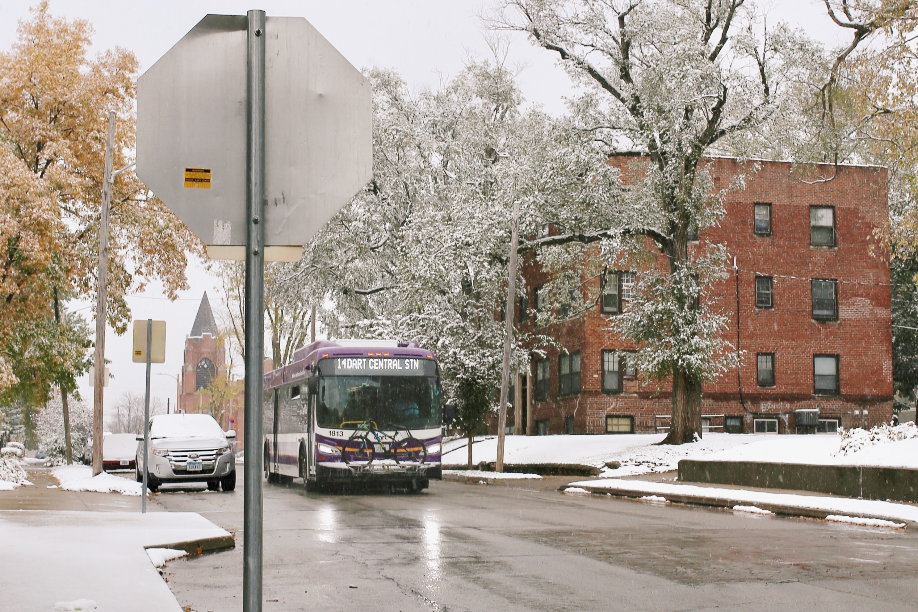 Bus in Snow
