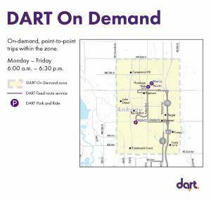 DART On Demand Ankeny Map
